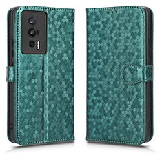 Coque Portefeuille Livre Cuir Etui Clapet C01X pour Xiaomi Redmi K60 5G Vert