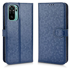 Coque Portefeuille Livre Cuir Etui Clapet C01X pour Xiaomi Redmi Note 10S 4G Bleu