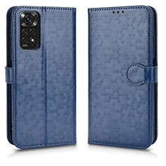 Coque Portefeuille Livre Cuir Etui Clapet C01X pour Xiaomi Redmi Note 11 4G (2022) Bleu