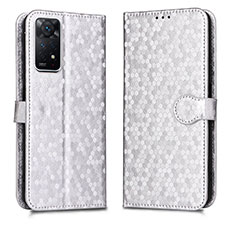 Coque Portefeuille Livre Cuir Etui Clapet C01X pour Xiaomi Redmi Note 11 Pro 5G Argent