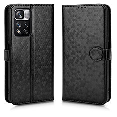 Coque Portefeuille Livre Cuir Etui Clapet C01X pour Xiaomi Redmi Note 11 Pro+ Plus 5G Noir