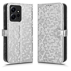 Coque Portefeuille Livre Cuir Etui Clapet C01X pour Xiaomi Redmi Note 12 4G Argent