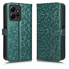 Coque Portefeuille Livre Cuir Etui Clapet C01X pour Xiaomi Redmi Note 12 4G Vert