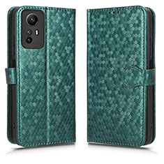 Coque Portefeuille Livre Cuir Etui Clapet C01X pour Xiaomi Redmi Note 12S Vert