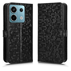 Coque Portefeuille Livre Cuir Etui Clapet C01X pour Xiaomi Redmi Note 13 Pro 5G Noir