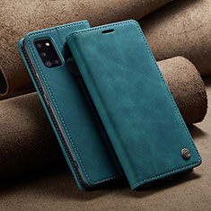 Coque Portefeuille Livre Cuir Etui Clapet C02S pour Samsung Galaxy A21s Bleu