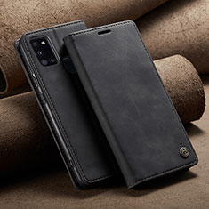 Coque Portefeuille Livre Cuir Etui Clapet C02S pour Samsung Galaxy A21s Noir