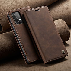 Coque Portefeuille Livre Cuir Etui Clapet C02S pour Samsung Galaxy A52 5G Marron