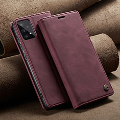 Coque Portefeuille Livre Cuir Etui Clapet C02S pour Samsung Galaxy A53 5G Vin Rouge