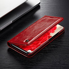 Coque Portefeuille Livre Cuir Etui Clapet C02S pour Samsung Galaxy S20 Rouge