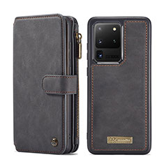 Coque Portefeuille Livre Cuir Etui Clapet C02S pour Samsung Galaxy S20 Ultra Noir