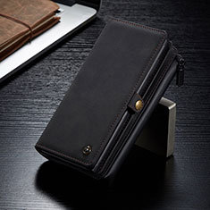 Coque Portefeuille Livre Cuir Etui Clapet C02S pour Samsung Galaxy S21 Ultra 5G Noir