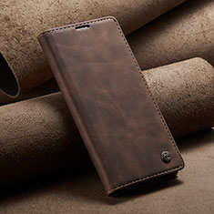 Coque Portefeuille Livre Cuir Etui Clapet C02S pour Xiaomi Mi 11i 5G Marron