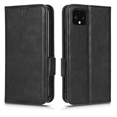 Coque Portefeuille Livre Cuir Etui Clapet C02X pour Google Pixel 4 Noir