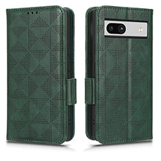 Coque Portefeuille Livre Cuir Etui Clapet C02X pour Google Pixel 7a 5G Vert