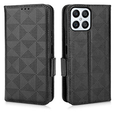 Coque Portefeuille Livre Cuir Etui Clapet C02X pour Huawei Honor X8 4G Noir