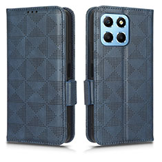 Coque Portefeuille Livre Cuir Etui Clapet C02X pour Huawei Honor X8 5G Bleu