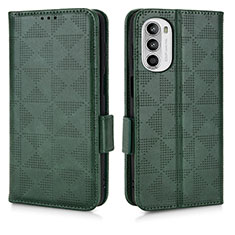 Coque Portefeuille Livre Cuir Etui Clapet C02X pour Motorola Moto Edge (2022) 5G Vert