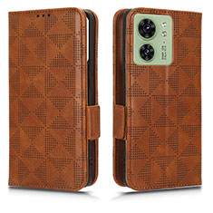 Coque Portefeuille Livre Cuir Etui Clapet C02X pour Motorola Moto Edge (2023) 5G Marron