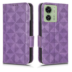 Coque Portefeuille Livre Cuir Etui Clapet C02X pour Motorola Moto Edge (2023) 5G Violet