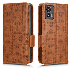 Coque Portefeuille Livre Cuir Etui Clapet C02X pour Motorola Moto Edge 30 Lite 5G Marron