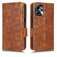 Coque Portefeuille Livre Cuir Etui Clapet C02X pour Motorola Moto G13 Marron