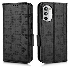 Coque Portefeuille Livre Cuir Etui Clapet C02X pour Motorola Moto G52j 5G Noir