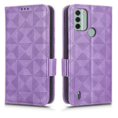 Coque Portefeuille Livre Cuir Etui Clapet C02X pour Nokia C31 Violet