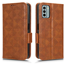 Coque Portefeuille Livre Cuir Etui Clapet C02X pour Nokia G22 Marron