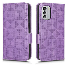 Coque Portefeuille Livre Cuir Etui Clapet C02X pour Nokia G60 5G Violet