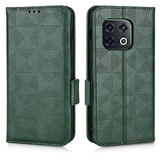 Coque Portefeuille Livre Cuir Etui Clapet C02X pour OnePlus 10 Pro 5G Vert