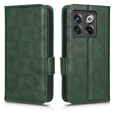 Coque Portefeuille Livre Cuir Etui Clapet C02X pour OnePlus Ace Pro 5G Vert