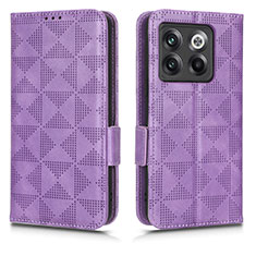 Coque Portefeuille Livre Cuir Etui Clapet C02X pour OnePlus Ace Pro 5G Violet