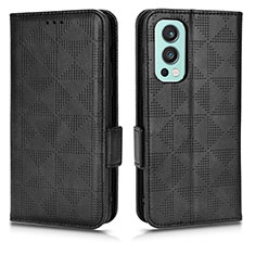 Coque Portefeuille Livre Cuir Etui Clapet C02X pour OnePlus Nord 2 5G Noir