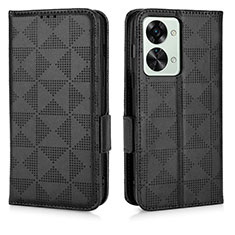 Coque Portefeuille Livre Cuir Etui Clapet C02X pour OnePlus Nord 2T 5G Noir