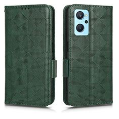 Coque Portefeuille Livre Cuir Etui Clapet C02X pour Oppo A96 4G Vert