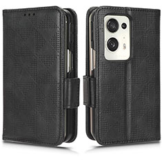 Coque Portefeuille Livre Cuir Etui Clapet C02X pour Oppo Find N2 5G Noir