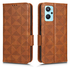 Coque Portefeuille Livre Cuir Etui Clapet C02X pour Oppo K10 4G Marron