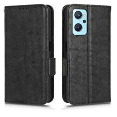 Coque Portefeuille Livre Cuir Etui Clapet C02X pour Oppo K10 4G Noir