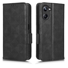 Coque Portefeuille Livre Cuir Etui Clapet C02X pour Realme 10 4G Noir