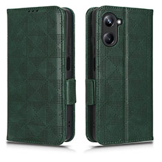 Coque Portefeuille Livre Cuir Etui Clapet C02X pour Realme 10 Pro 5G Vert