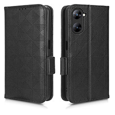 Coque Portefeuille Livre Cuir Etui Clapet C02X pour Realme 10S 5G Noir