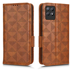 Coque Portefeuille Livre Cuir Etui Clapet C02X pour Realme 8i Marron