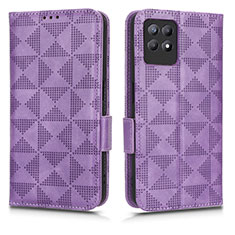 Coque Portefeuille Livre Cuir Etui Clapet C02X pour Realme 8i Violet