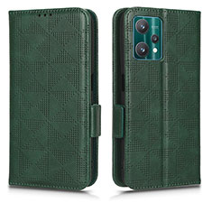 Coque Portefeuille Livre Cuir Etui Clapet C02X pour Realme 9 5G Vert