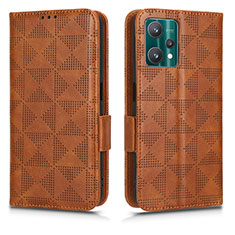 Coque Portefeuille Livre Cuir Etui Clapet C02X pour Realme 9 Pro 5G Marron