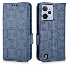 Coque Portefeuille Livre Cuir Etui Clapet C02X pour Realme C31 Bleu