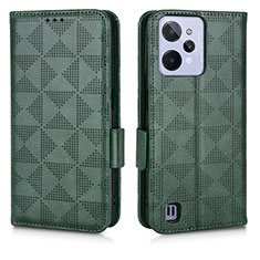 Coque Portefeuille Livre Cuir Etui Clapet C02X pour Realme C31 Vert