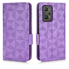 Coque Portefeuille Livre Cuir Etui Clapet C02X pour Realme GT Neo 3T 5G Violet