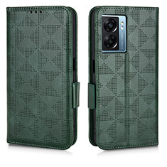 Coque Portefeuille Livre Cuir Etui Clapet C02X pour Realme Narzo 50 5G Vert